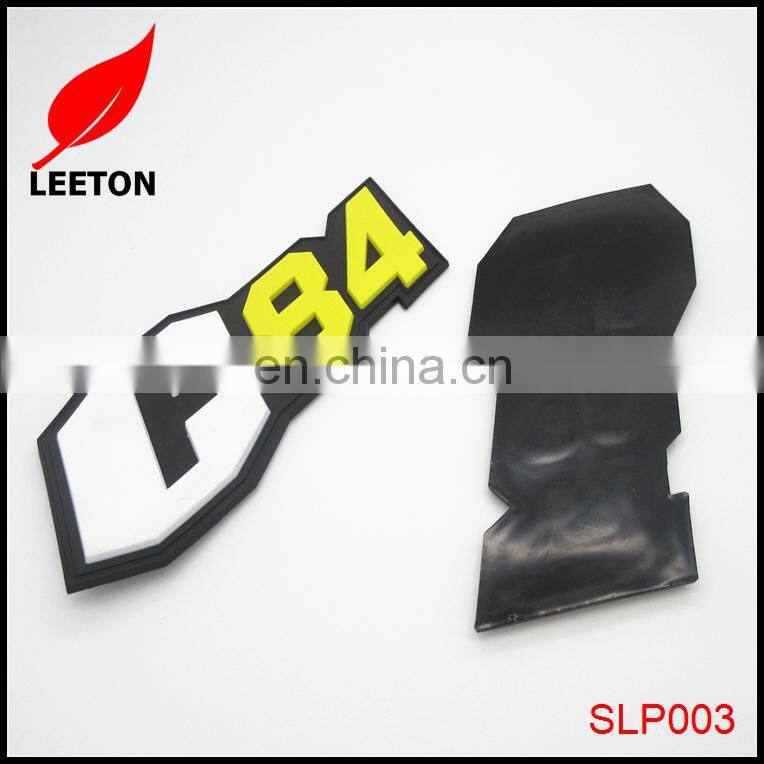 Factory custom colors rubber PVC label patches