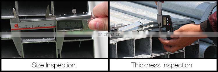 Steel galvanized weld square steel tubes for construction