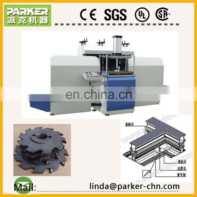 High efficiency end milling machine for aluminium doors windows