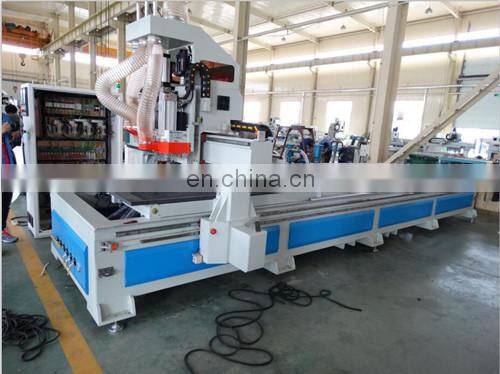 Factory cnc router machine with double working position and wood working industry