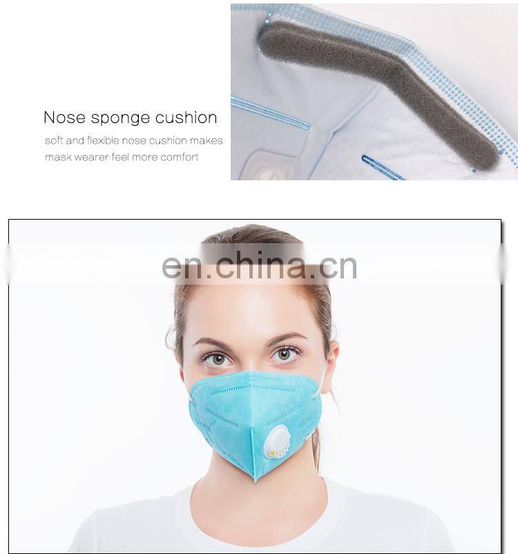 Unisex Cool Light Blue Folded Masks for Respiratory Protection