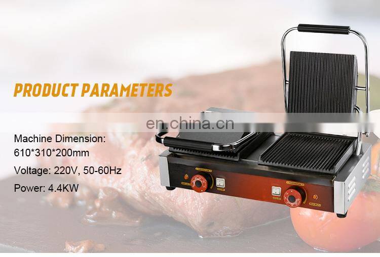 Commercial Double Head Electric Contact GrillBreakfast Sandwich Maker