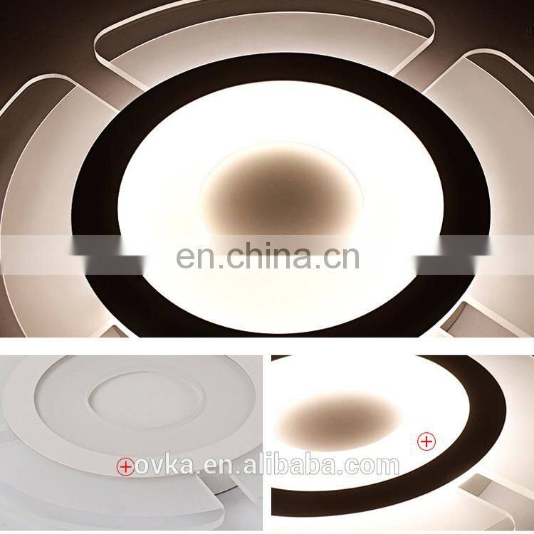 Creative acrylic round living room led ceiling light