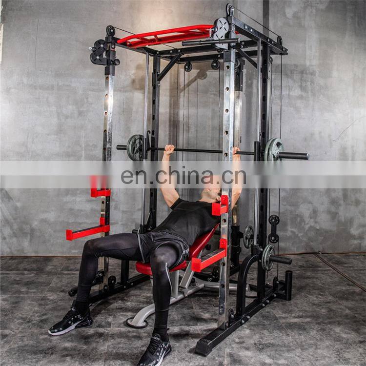 OEM Gym Equipment Multi-function Smith Machine Power Rack