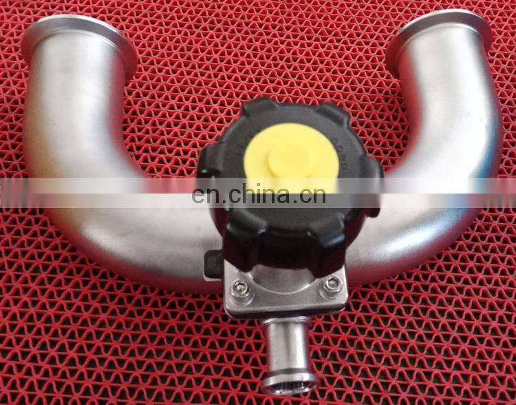 Sanitary SS316 U Type 3 Way Diaphragm Valve with TC/welded ends EPDM+PTFE membrane