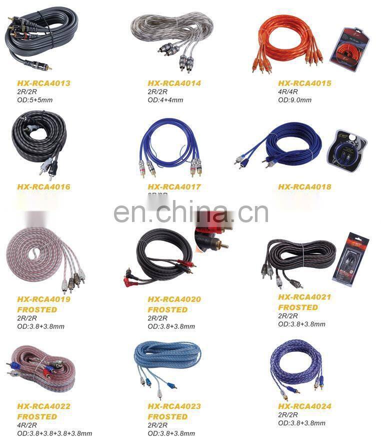 High Quality 1 RCA Male to 1 RCA male Adapter Audio RCA Cable