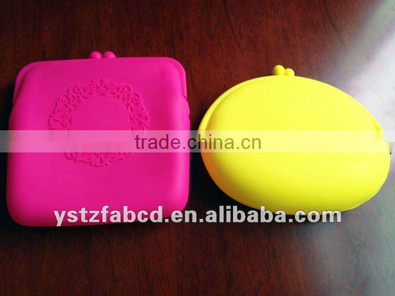 Lucky New Cute Lady/Girl/Women Silicone Fuchsia Bag