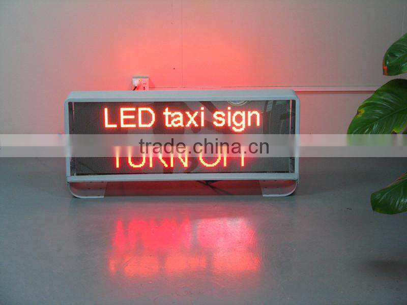 Alibaba Trade Assurance Outdoor Advertising WIFI 3G P5 Full Color LED taxi Sign / Taxi Roof Light Box
