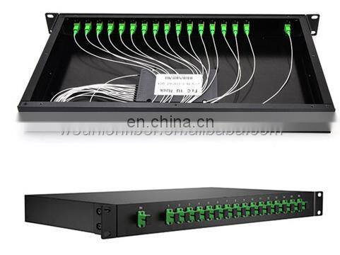 1U 2U Single Mode SC LC UPC APC Fiber Optic PLC Splitter Rack-mount Module 1x8 rack mount plc splitter