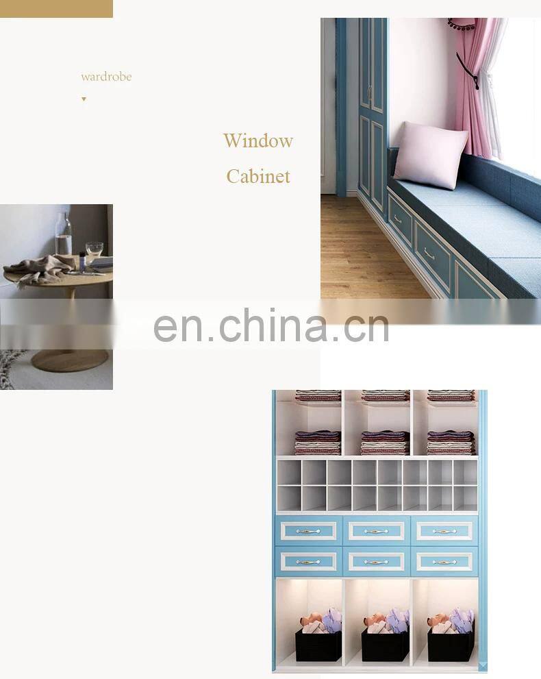 Customized Design Open Cloakroom Shaker Style Door Bedroom Wardrobe Cabinet