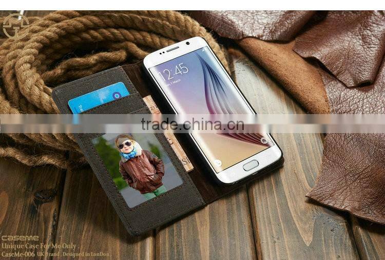 3 Card Slots Wallet Case for Samsung S6, for Samsung Galaxy S6 S7 S7 edge Cover, Accessary Cellphone Case for S6 edge