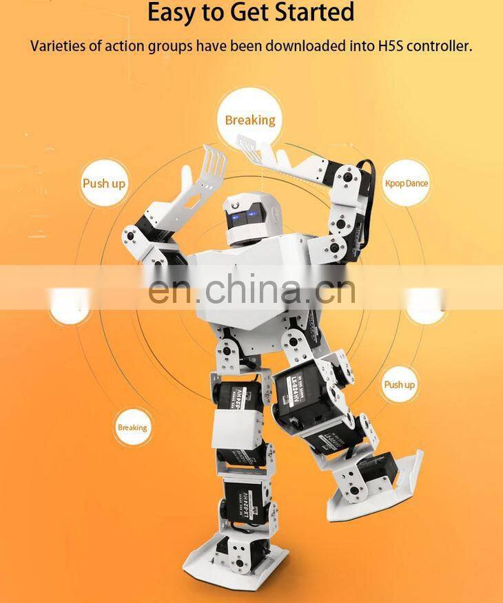 Assembled RoboSoul H5S 16 DOF Humanoid Robot Programmable Robot Education Dancing Robot