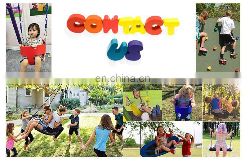 High Quality Kids Swing Set Accessories Wooden Climbing Rope Swing Ladder