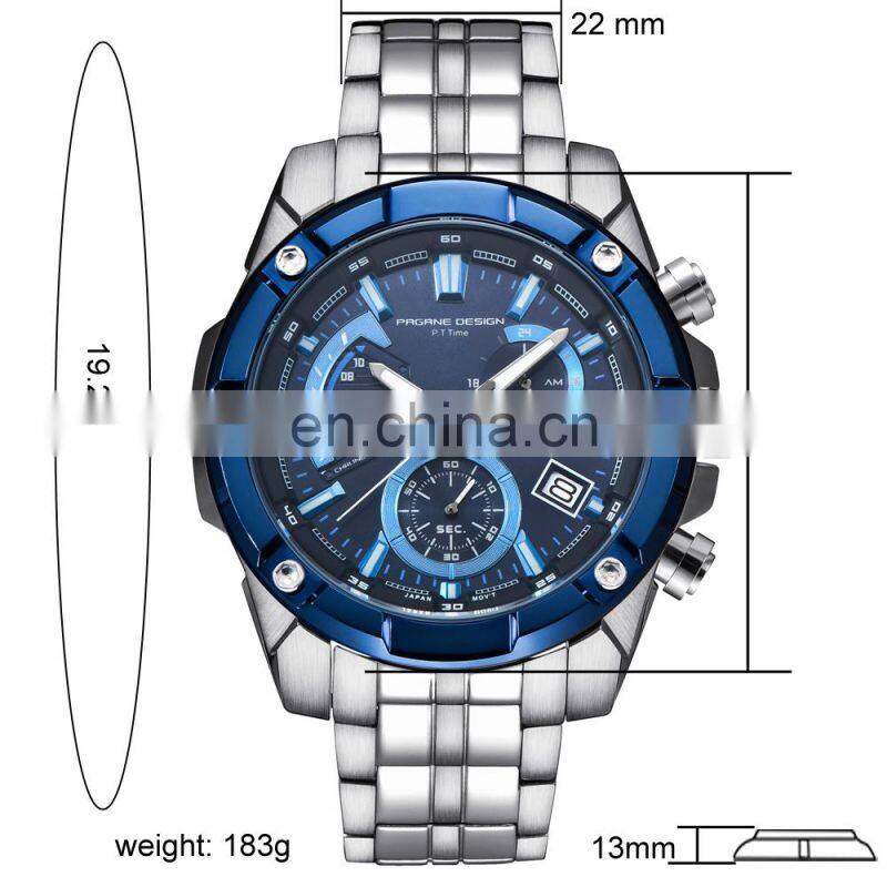 PAGANI DESIGN 3311 Men's Fashion&Casual Watch Quartz Movement High Quality Business Watch Auto Date
