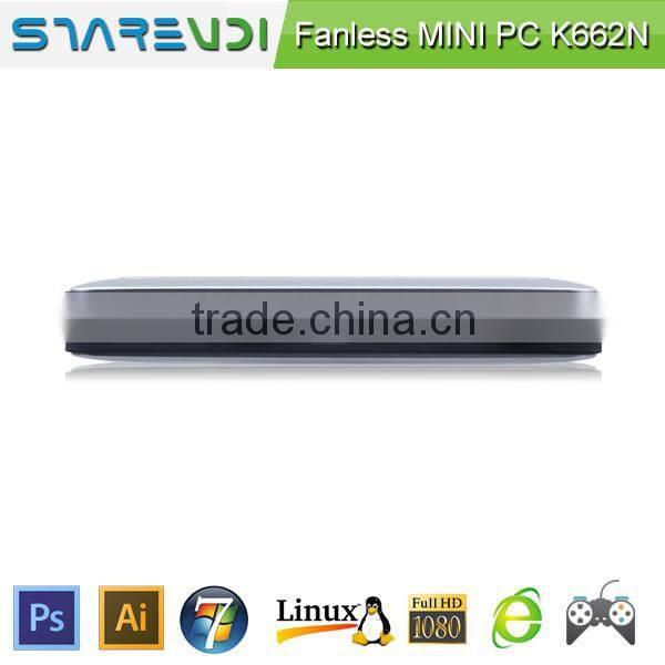 sharevdi fanless mini pc low power 10w intel bay trail J1900 quad core 2.0-2.41Ghz 2GB RAM 16GB SSD