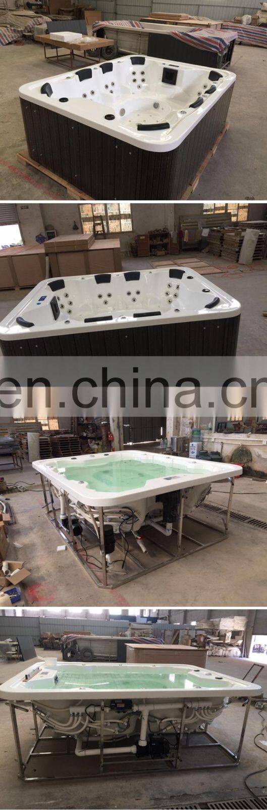 japanese high quality best commercial balcony 8 person outdoor hot tub spa extra large with tv