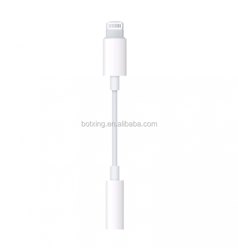 Famous brand quality MFi 3.5mm to lighting adapter earphone cable wire headphone jack 8pin
