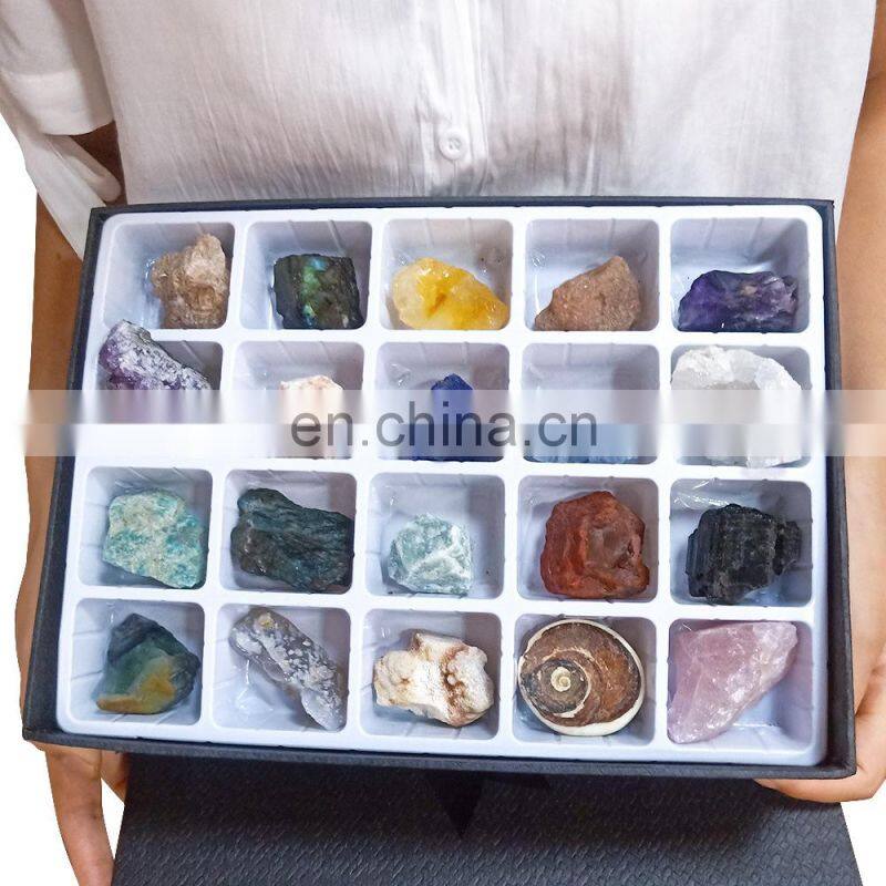 Semi-Precious Stone Crafts Rocks Rock Crystals Natural Meteorite Stones Gems Boxes Mineral Specimens Box