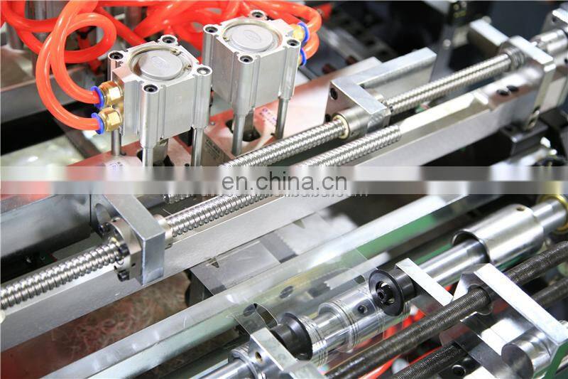 UTM800A CE approval certificate Automatic toy paper display box window patching gluing Machine with corner V cut and creasing