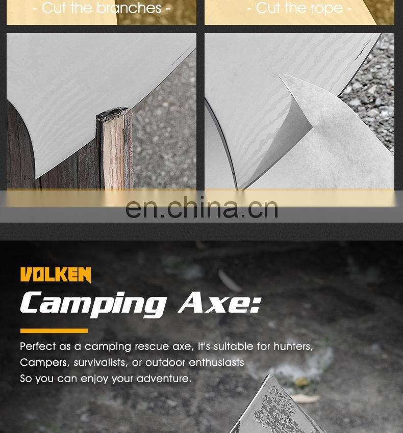 Outdoor Multi Functional Camping Hammer Axe Handle Solid Wood Material Ice Axe And Kitchen axe China
