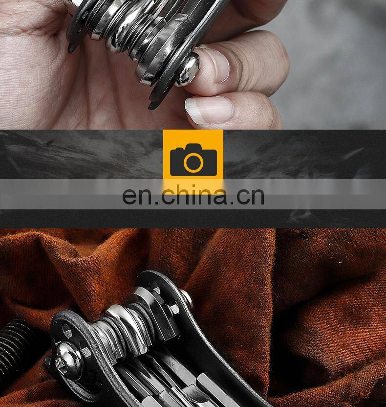 Exquisite gift multifunctional bicycle tool 11-in-one hexagonal wrench factory direct sales can be customized logo