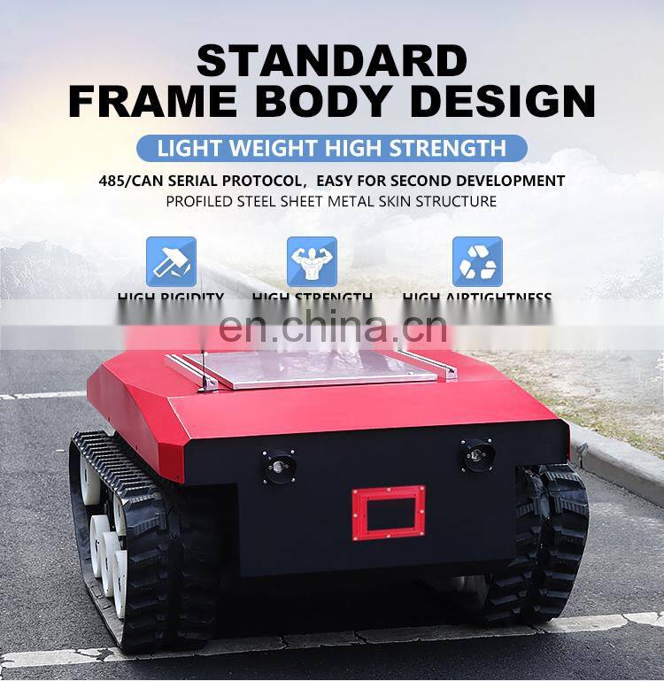 robot chassis rubber tracked rubber crawler chassis tracked vehicle
