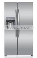 HC-670WE(N) stainless steel refrigerator with icemaker,water dispenser