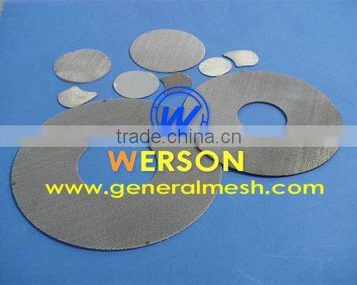 senke Stainless steel woven mesh filter disc in round ,square ,rectangular, kidney, oval shape