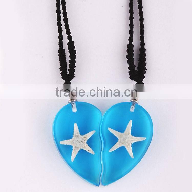 Hot-selling new resin necklace with sharfish necklace