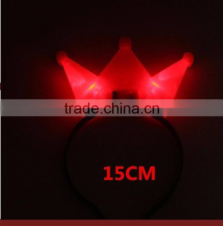 Beautiful Design Flashing Blinking LED Tiara Light-Up Crown Headband Polka Dot Blinking For Birthday Party Christmas