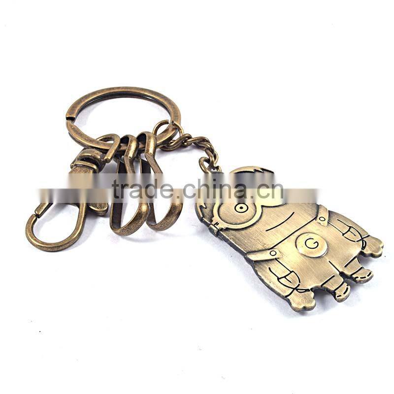 2015 custom high quality keychain manufacturer metal logo keychain