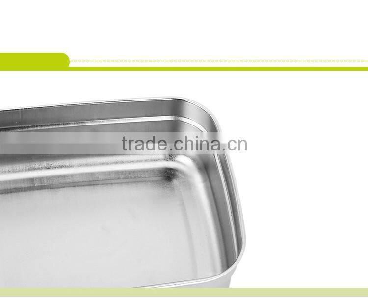 Caitang factory stainless steel 3pcs set food storage containers lunch box