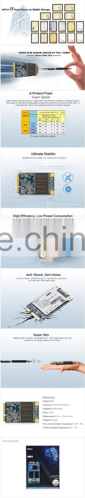 Internal mSATA 60GB ssd hard drive