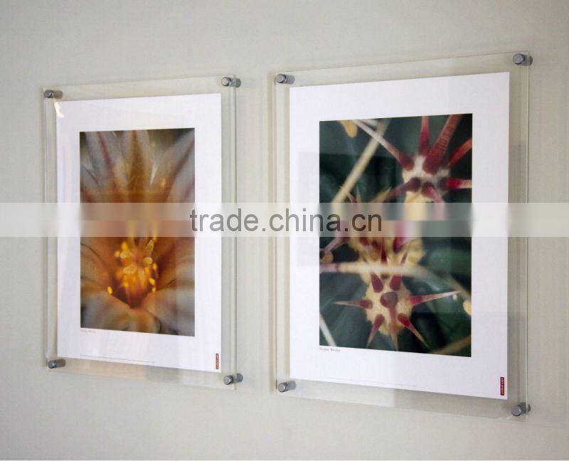 Wall-mounted acrylic poster frame
