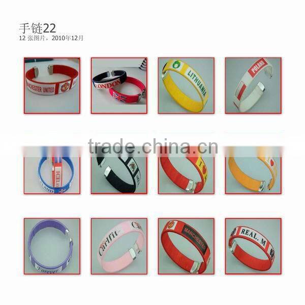 fashion paracord rope survival bracelet stainless steel clasp with dog tag