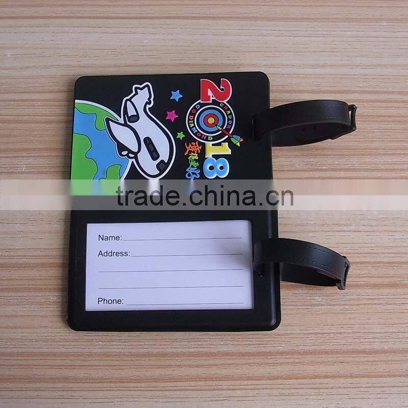 Offset Printed Logo Soft PVC Travel Name Label Luggage Tag - Promotional Gifts