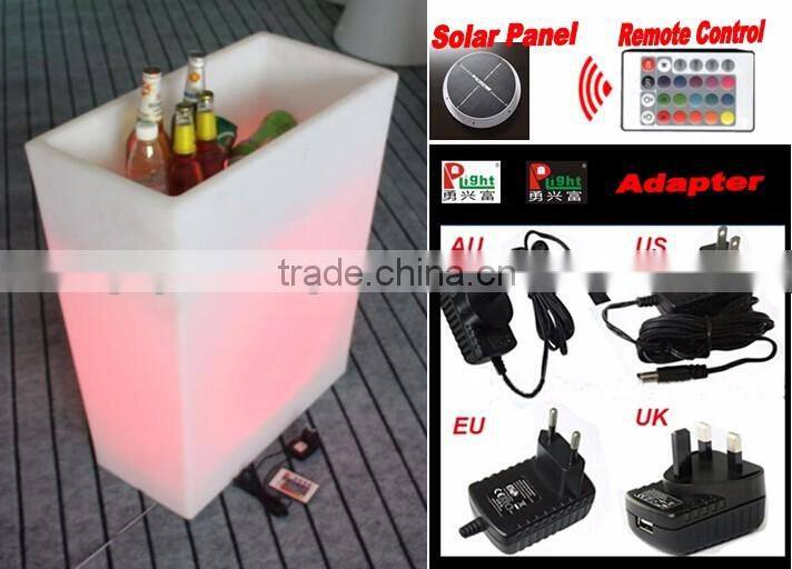 Rechargeable led light Ice bucket with remote control YXF-6070BS