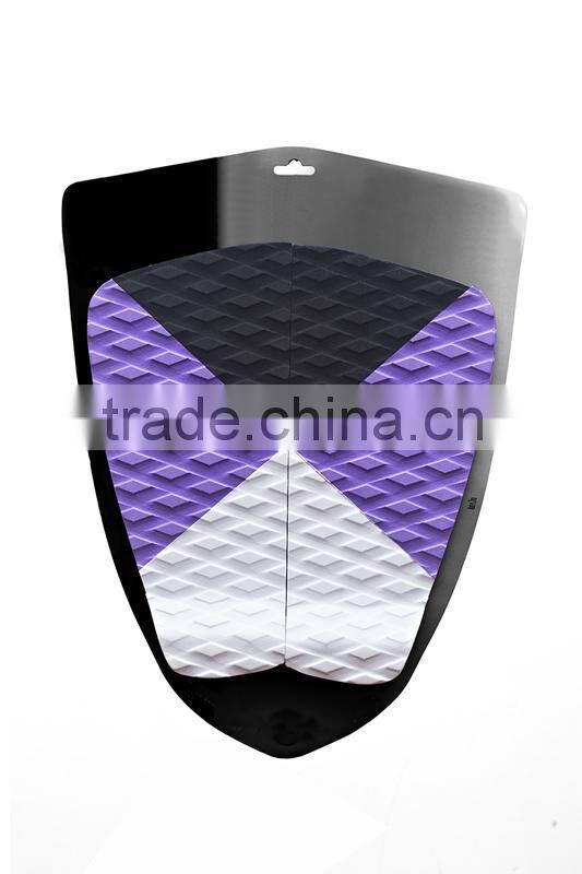 OEM EVA traction pad, 45 Degree Curved Cut EVA Surfboard Traction Pad, EVA tail pad