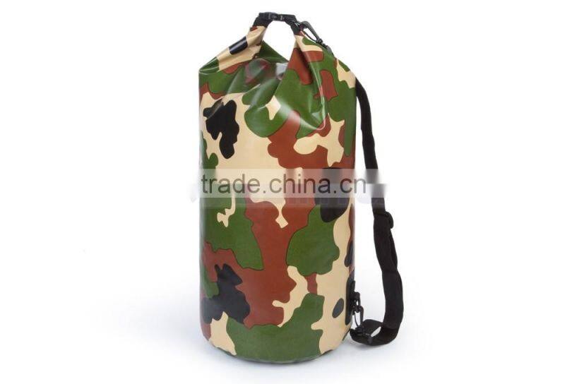 Portable 5L to 30L Camouflage Waterproof Bag Storage Dry Bag For Outdoor Canoe Kayak Rafting Camping Climbing Hike