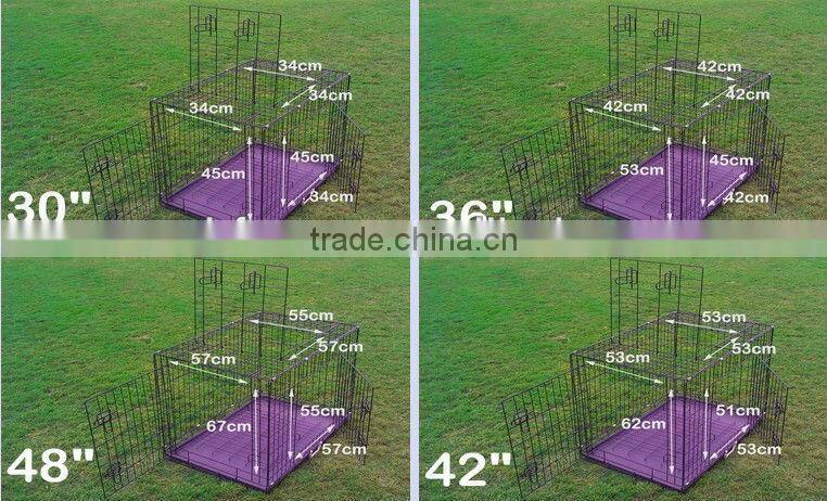 3 Door 36 Metal Wire Collapsible Pet Dog Cage