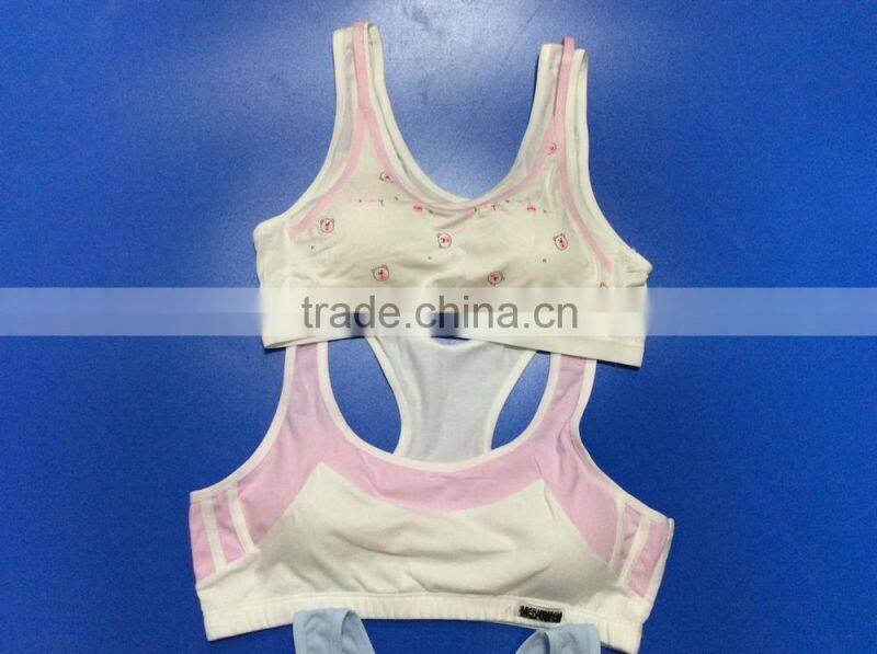 New athletic teen bra for sport girl young girl yoga bra