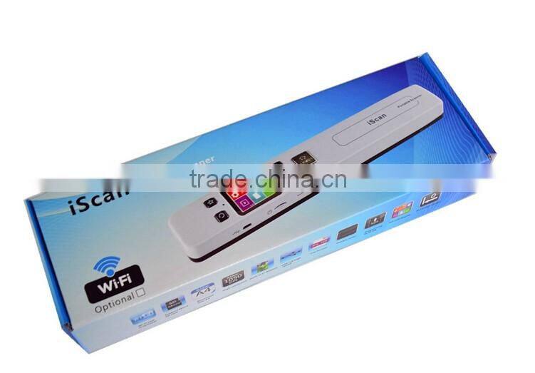 1050DPI A4 WIFI Portable Handy Document Book Scanner Iscan Wifi Handy Scanner
