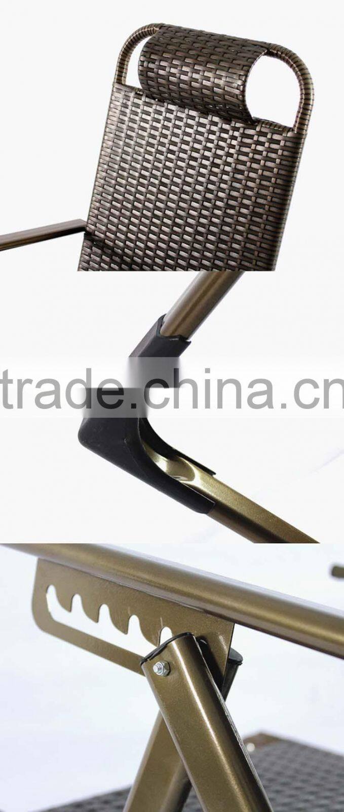 New Style Comfortable Portable Cheap Folding Wholesale Deck Chairs Rattan