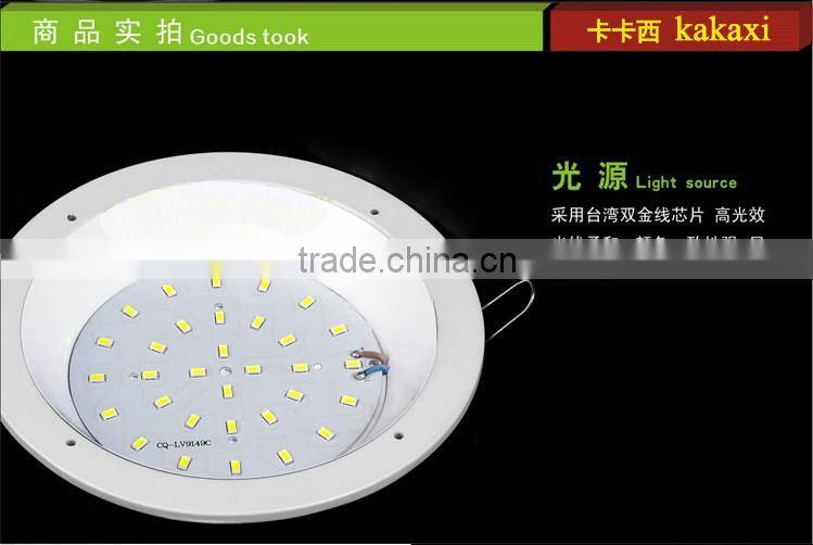 Round Glass LED Panel Light 6w 12w 18w SMD5730 LED Round Kitchen Lamp LED Ceiling Light