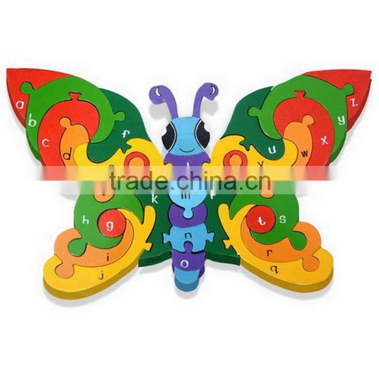 2016 Hot Sale Product Kids Intelligent Wooden 3d Puzzle OEM/ODM Educational Game Toy Jigsaw Puzzle for Children