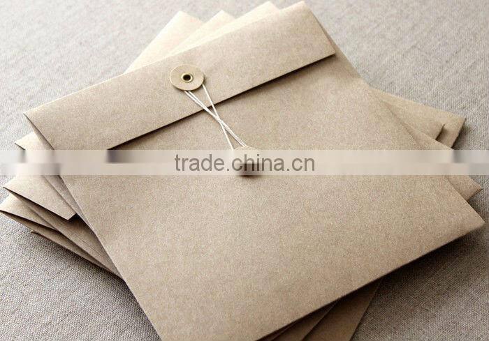 String and button envelopes