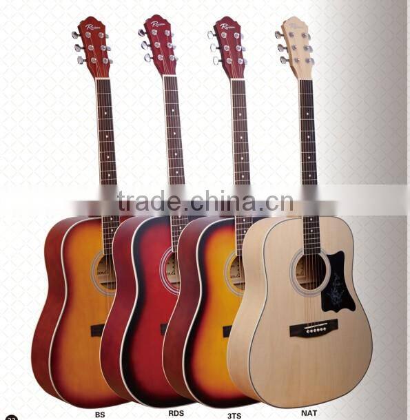 41" dreadnought wholesale cheap acoustic guitar with guiar pickguard amp EQ