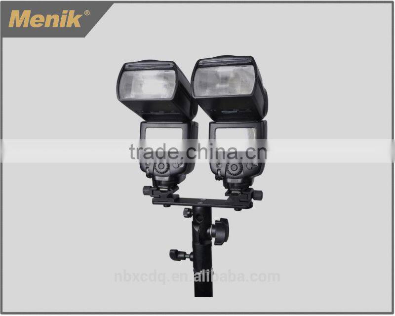 JM-72 two hotshoe cross stand,bracket for speedlite,Photography equipment