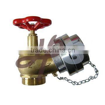 brass landing hose fire valve with 30 degree outlet