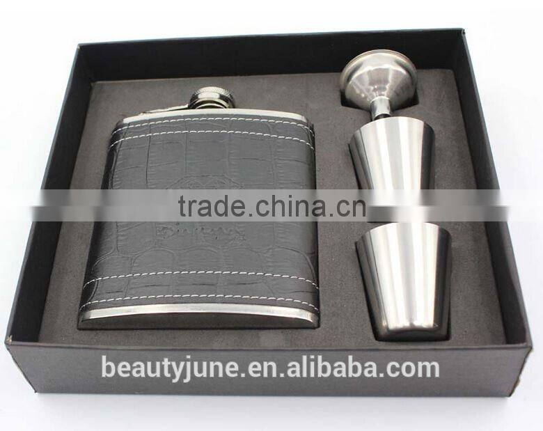 lead whiskey glass whisky Wine Pot Bottle Gift black flask gift items hip flask gift set engraving